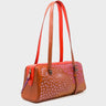 Esther Baked City Brown Satchel Mini Bag - Retro Tiger Embroidery - Main View