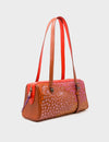 Esther Baked City Brown Satchel Mini Bag - Retro Tiger Embroidery