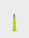 Callie Marie Hue Charm - Neon Lime Leather Keychain