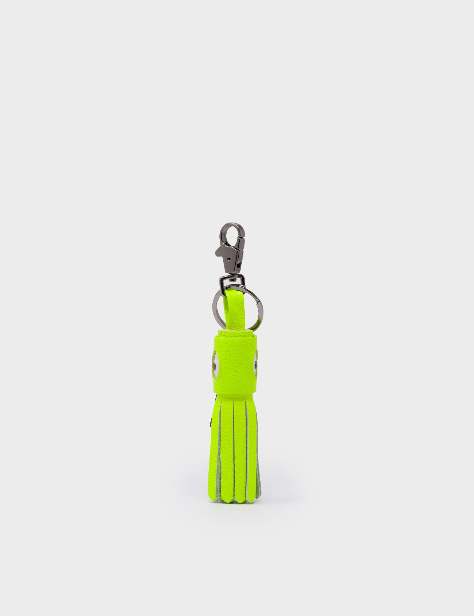 Callie Marie Hue Charm - Neon Lime Leather Keychain