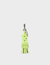 Oliver The Ox Charm - Sharp Green Leather Keychain