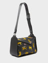 Houston Black Leather Shoulder Bag - Tiger Rumble - Main View