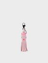 Queen Callie Marie Charm - Parfait Pink Leather Keychain