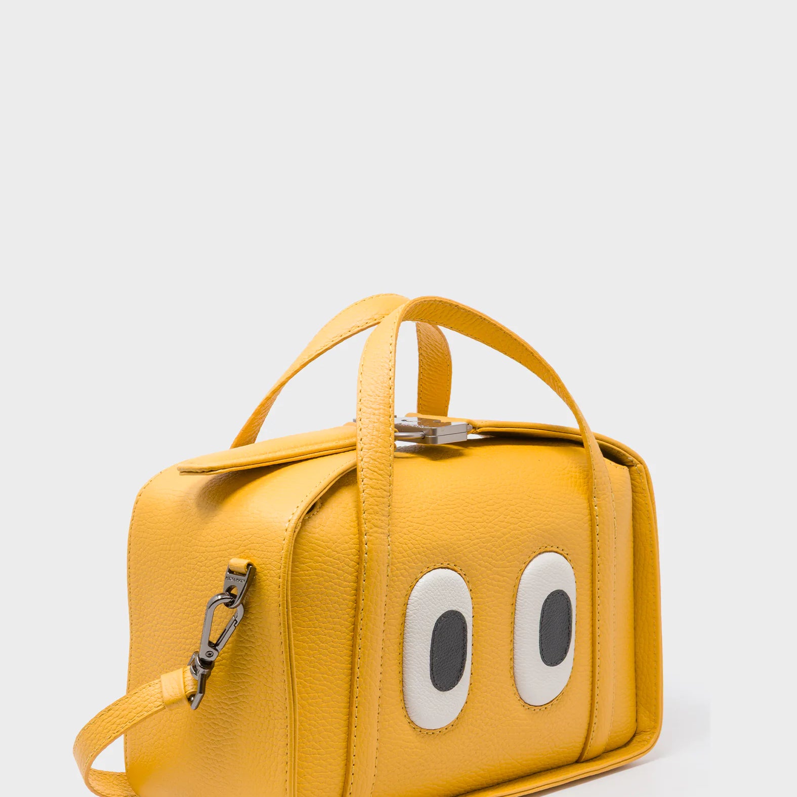Benji Medium Crossbody Golden Glow Leather Bag - Look Up 👀 - Main View