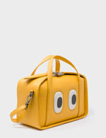 Benji Medium Crossbody Golden Glow Leather Bag - Look Up 👀 - Main View