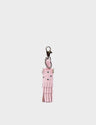 Oliver The Ox Charm - Parfait Pink Leather Keychain