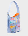 Vinyl Windsurfer Blue Bucket Bag - Subway Stories Print - Main View