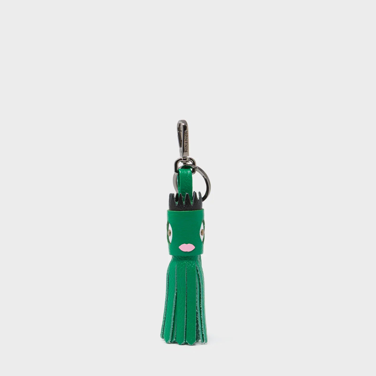Queen Callie Marie Charm - Ireland Green Leather Keychain - Front