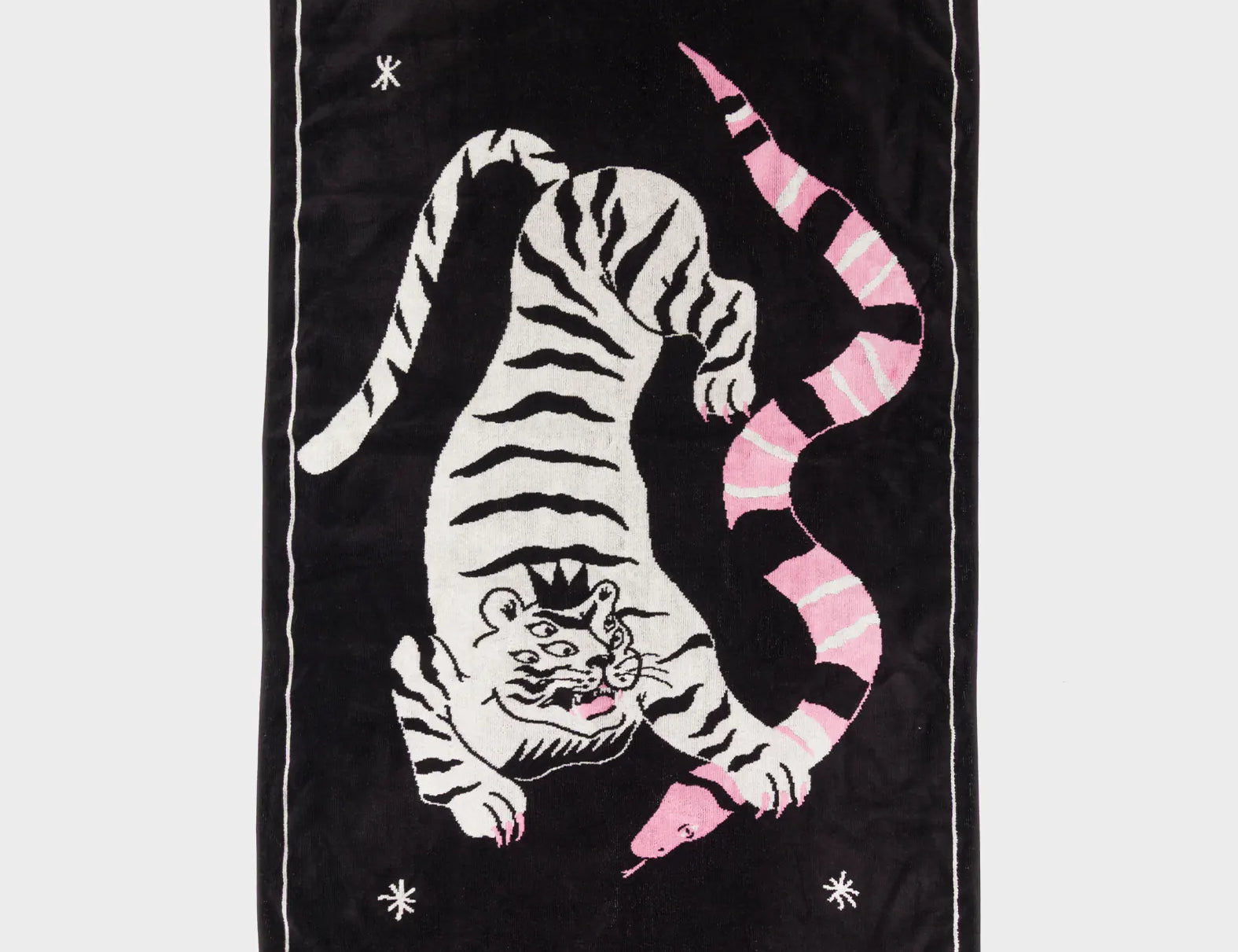 Beach Cotton Towel - Creatures of the Future Design - Front
