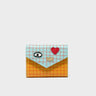 Fiona Golden Glow Leather Wallet - Lovestitch Design - front