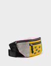 Harold Fanny Pack Bubblegum Pink Leather - Blazing Tiger Print