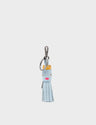 Queen Callie Marie Charm - Light Blue Leather Keychain - Main View