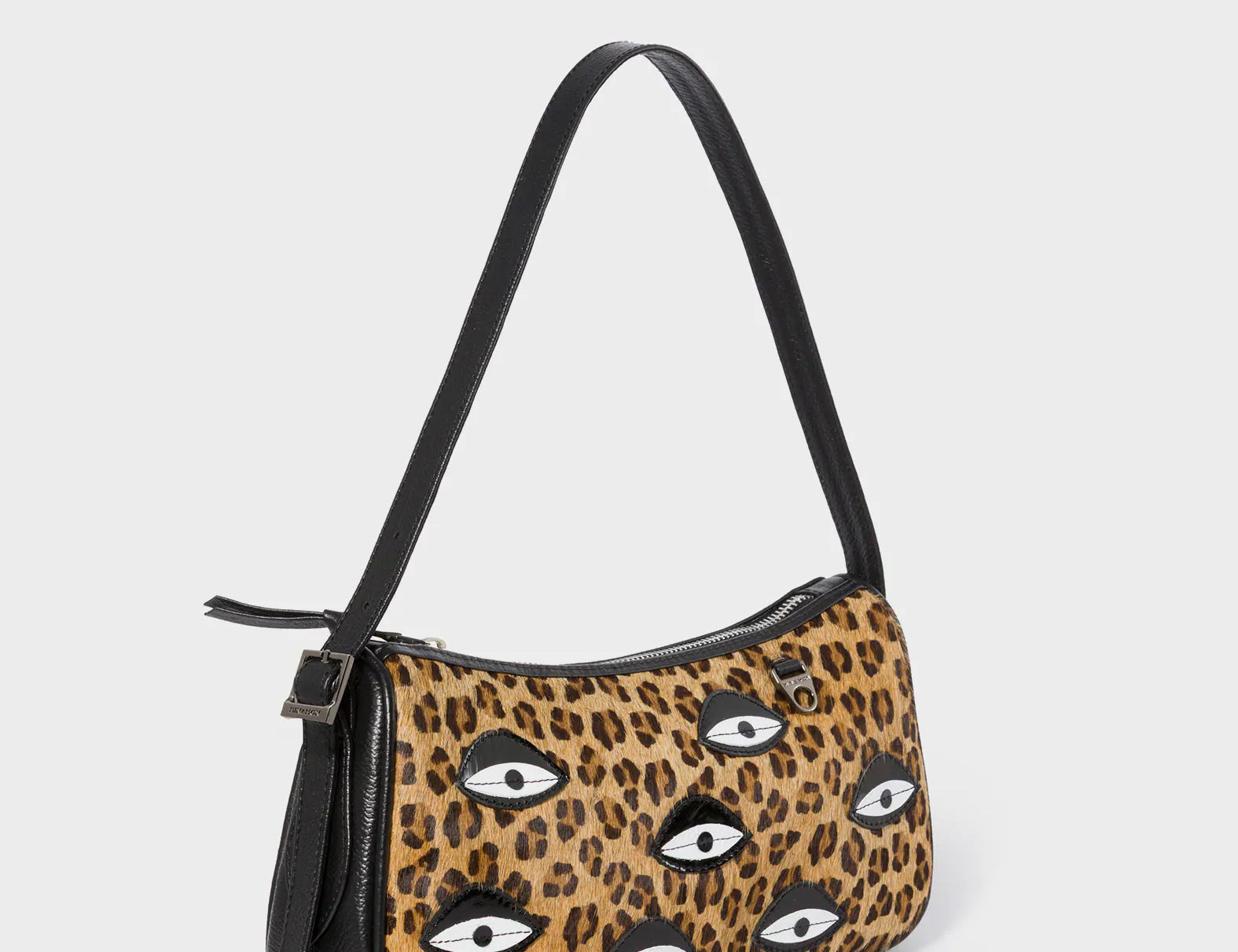 Lucas Hobo Mini Animal Print Handbag - All Over Eyes - Main