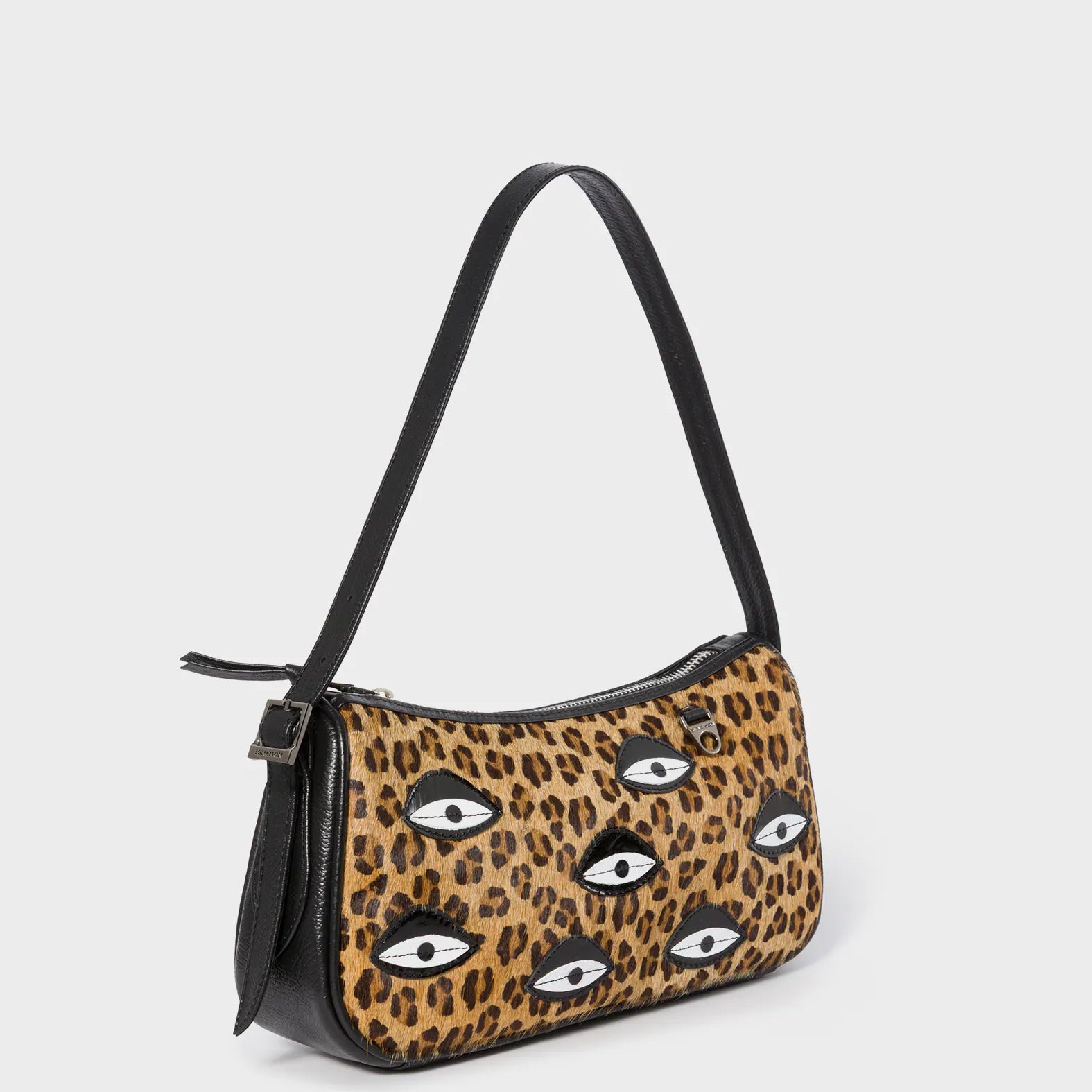 Lucas Hobo Mini Animal Print Handbag - All Over Eyes - Main
