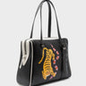 Esther Black Satchel Bag - Creatures of the Future Design - Main View