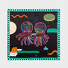 Black Silk Scarf - Dimensions - Front