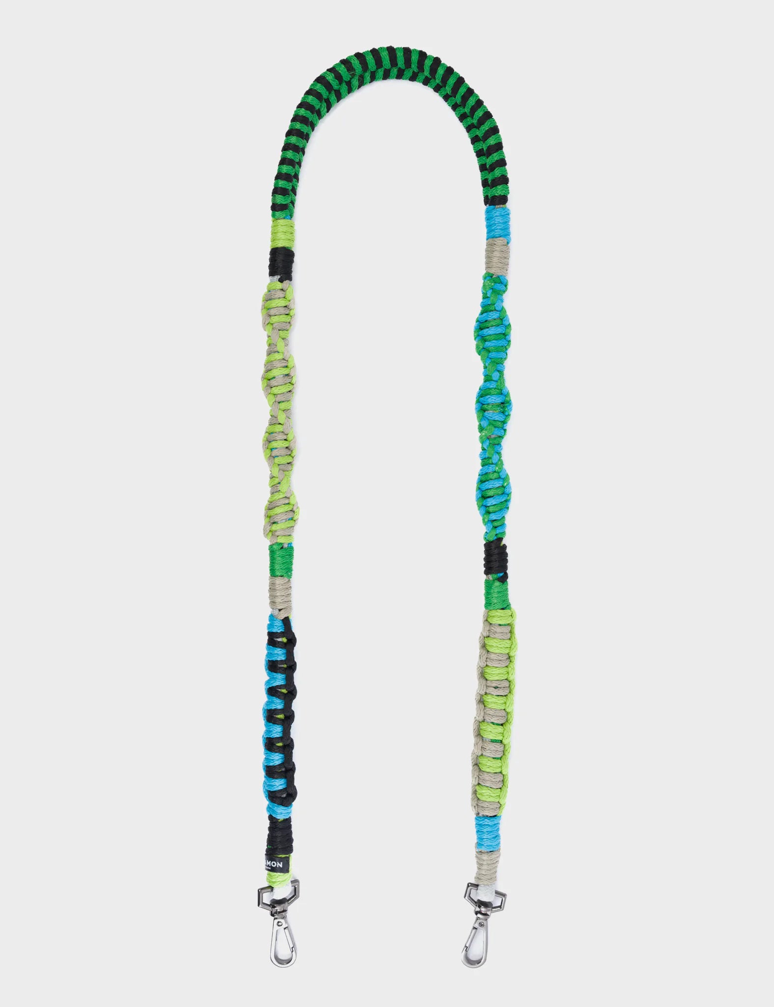 Detachable Shoulder Strap - Green and Blue Handwoven Paracord - How To Use View