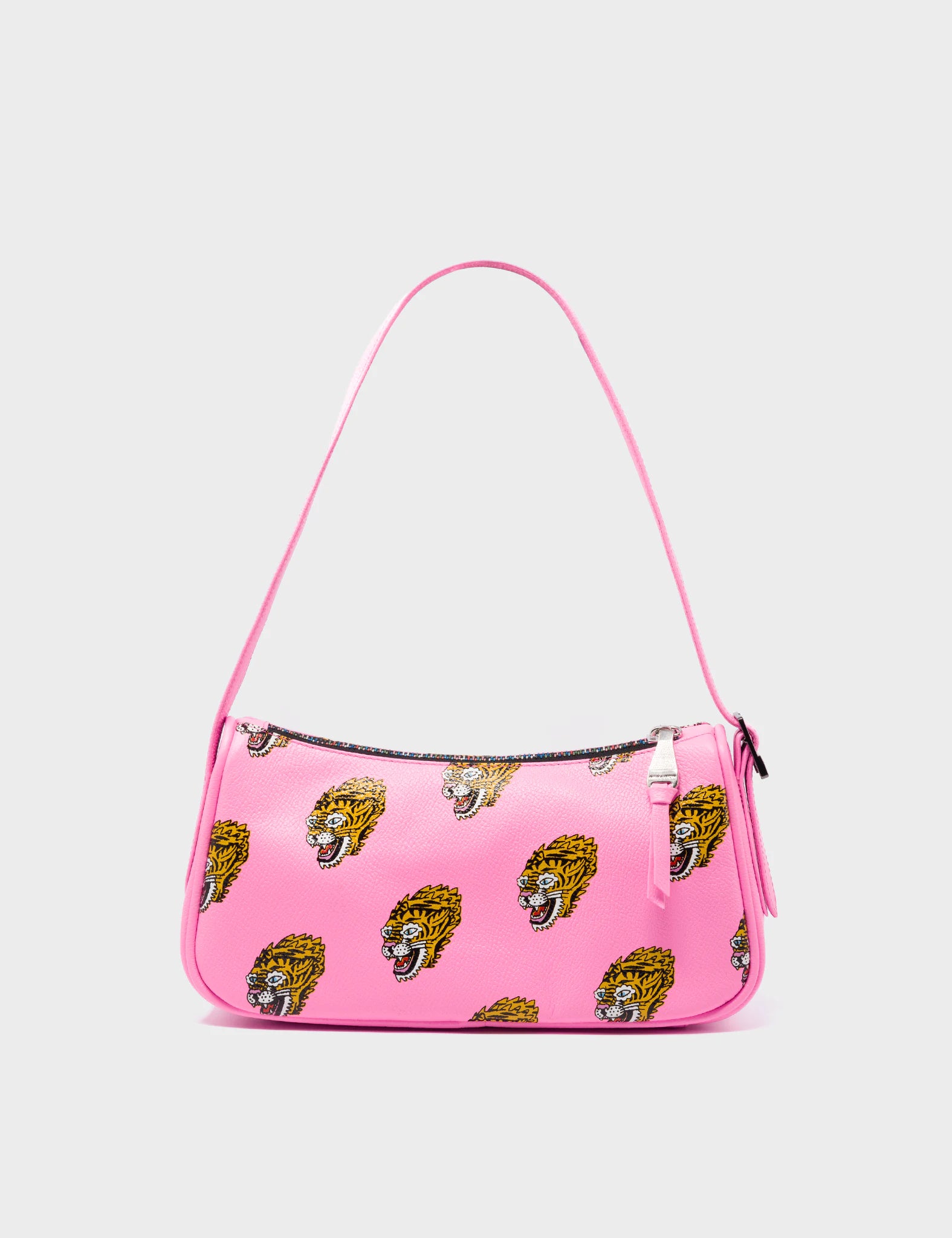 Lucas Hobo Mini Taffy Pink Handbag - El Trópico Print - Front View