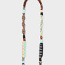 Detachable Shoulder Strap - Yellow, Orange and Black Handwoven Paracord - Open View