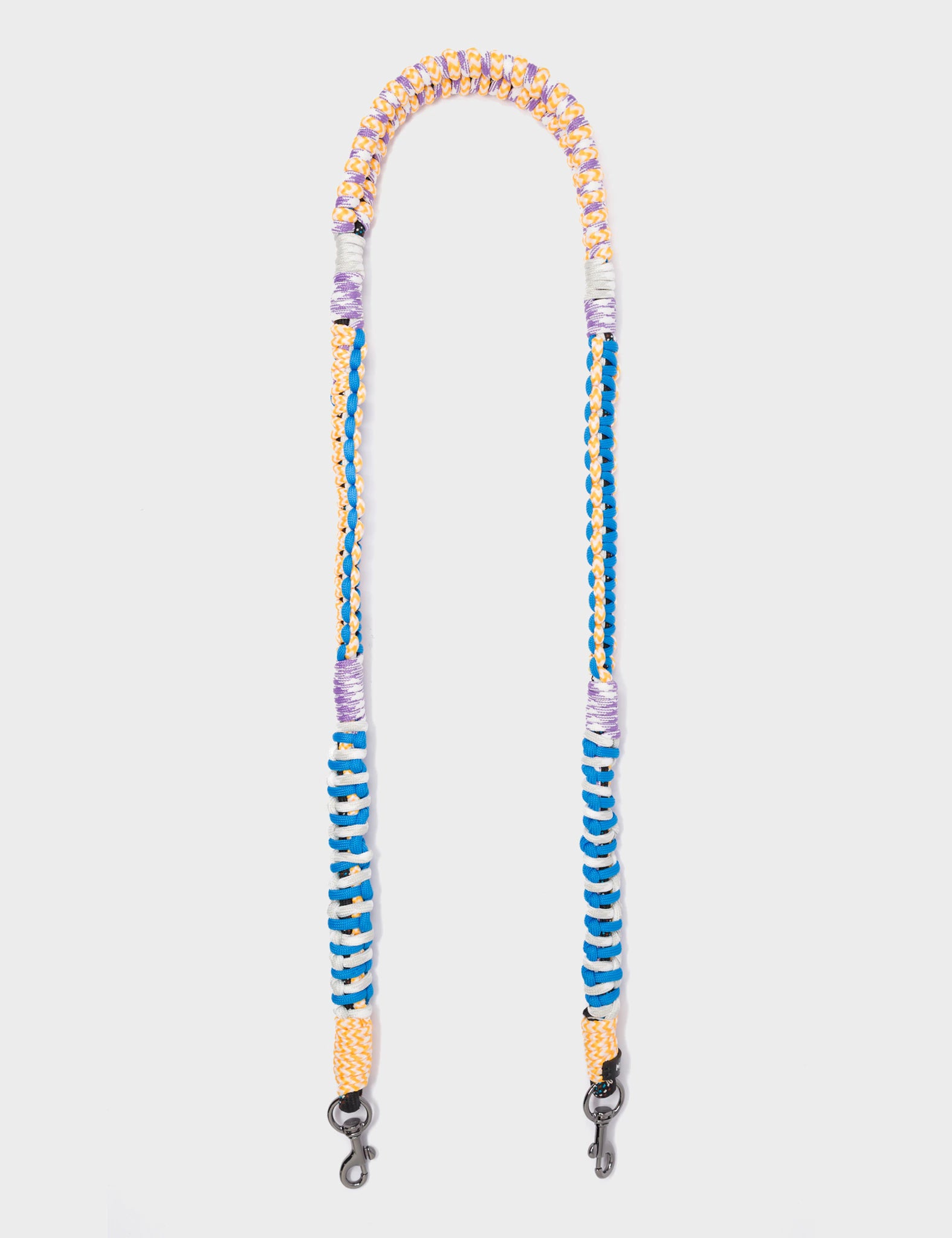 Detachable Shoulder Strap - Yellow and Blue Handwoven Paracord - How To Use