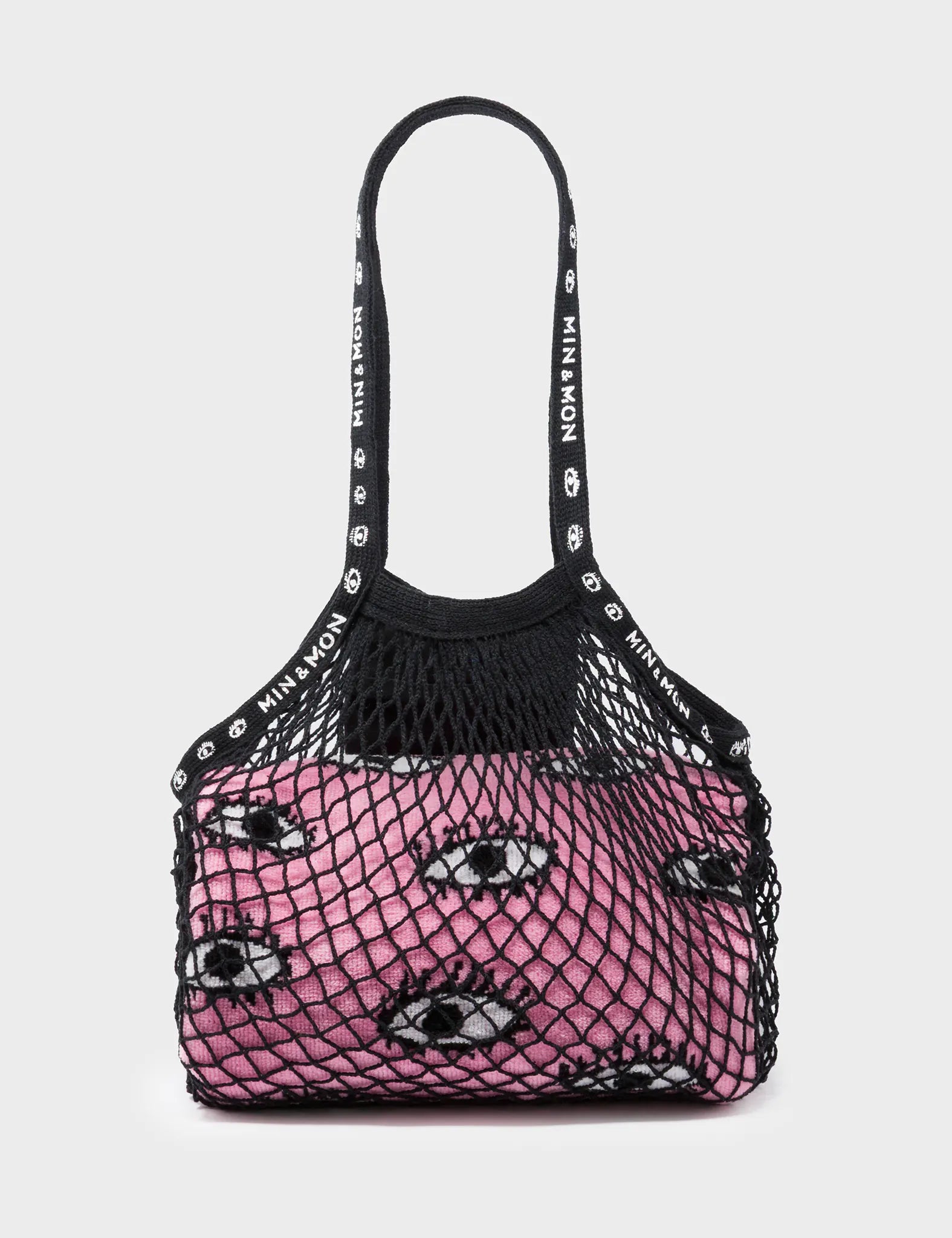 Black Mesh Bag - Min & Mon Design - In Use
