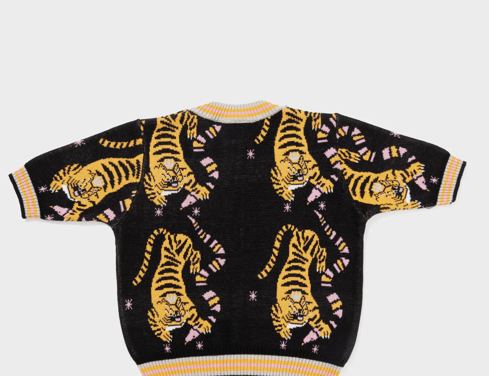 Black Cotton Short-Sleeved Sweater - Creatures of the Future - Back