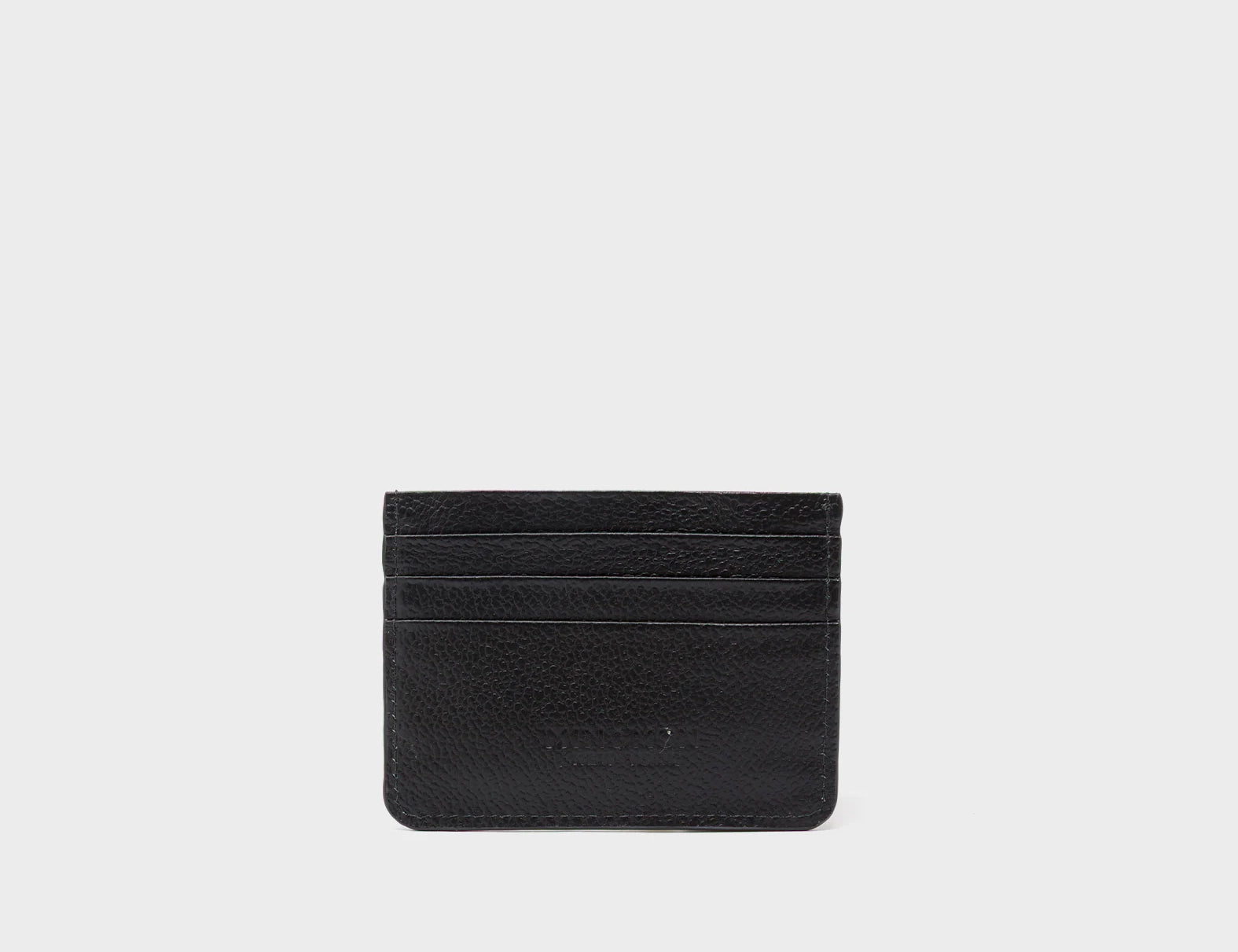 Filium Black Leather Cardholder - Happy Cloud Applique - Back