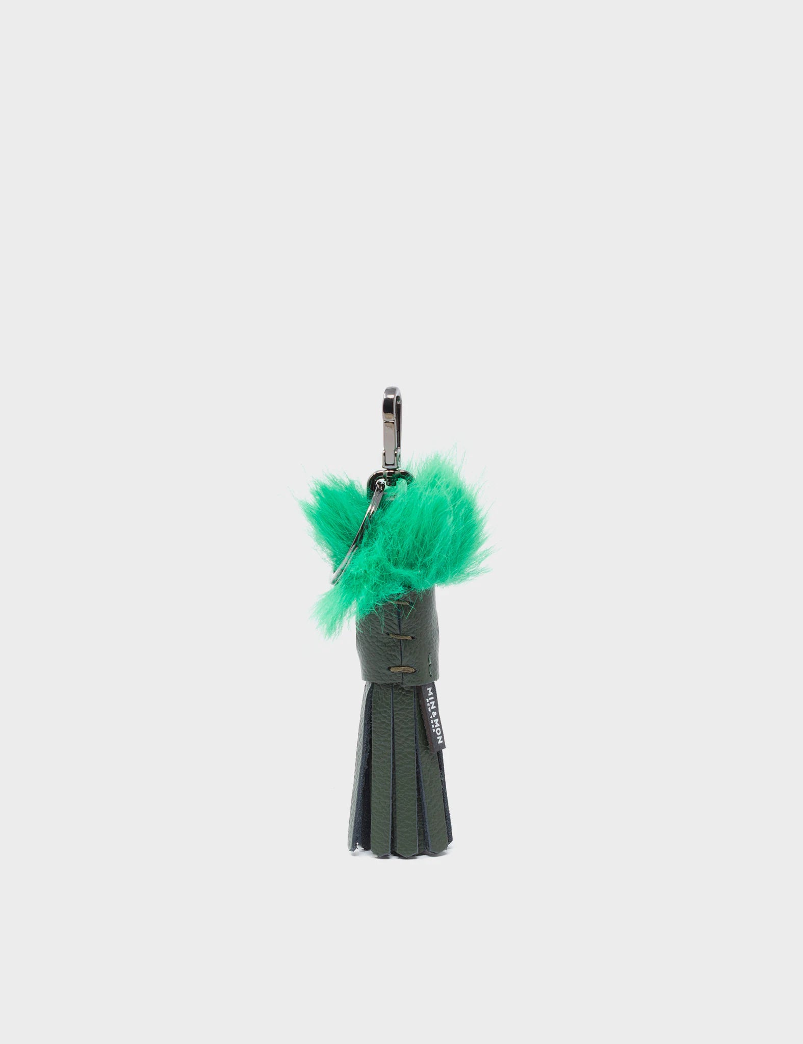 Callie Marie Mayne - Green Leather and Green Faux Fur - Back View