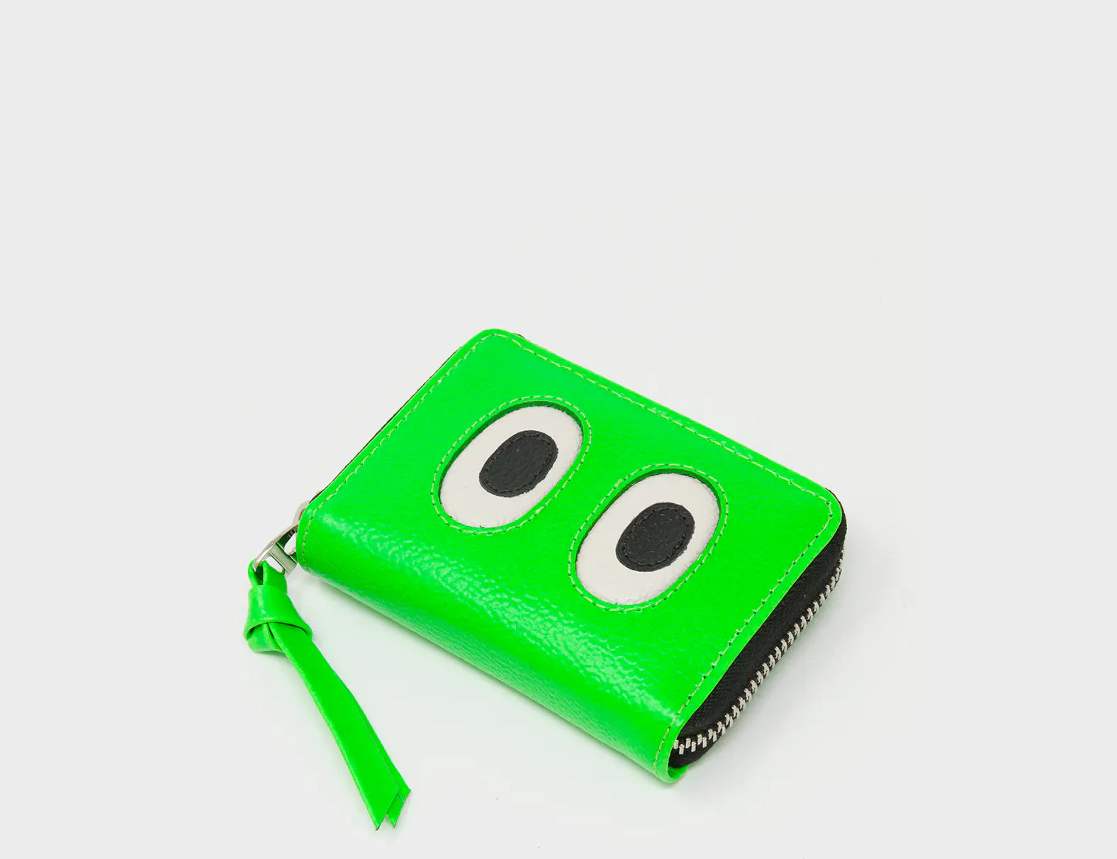 
Frodo Neon Green Leather Zip Around Wallet - Eyes Engraved
 - Side