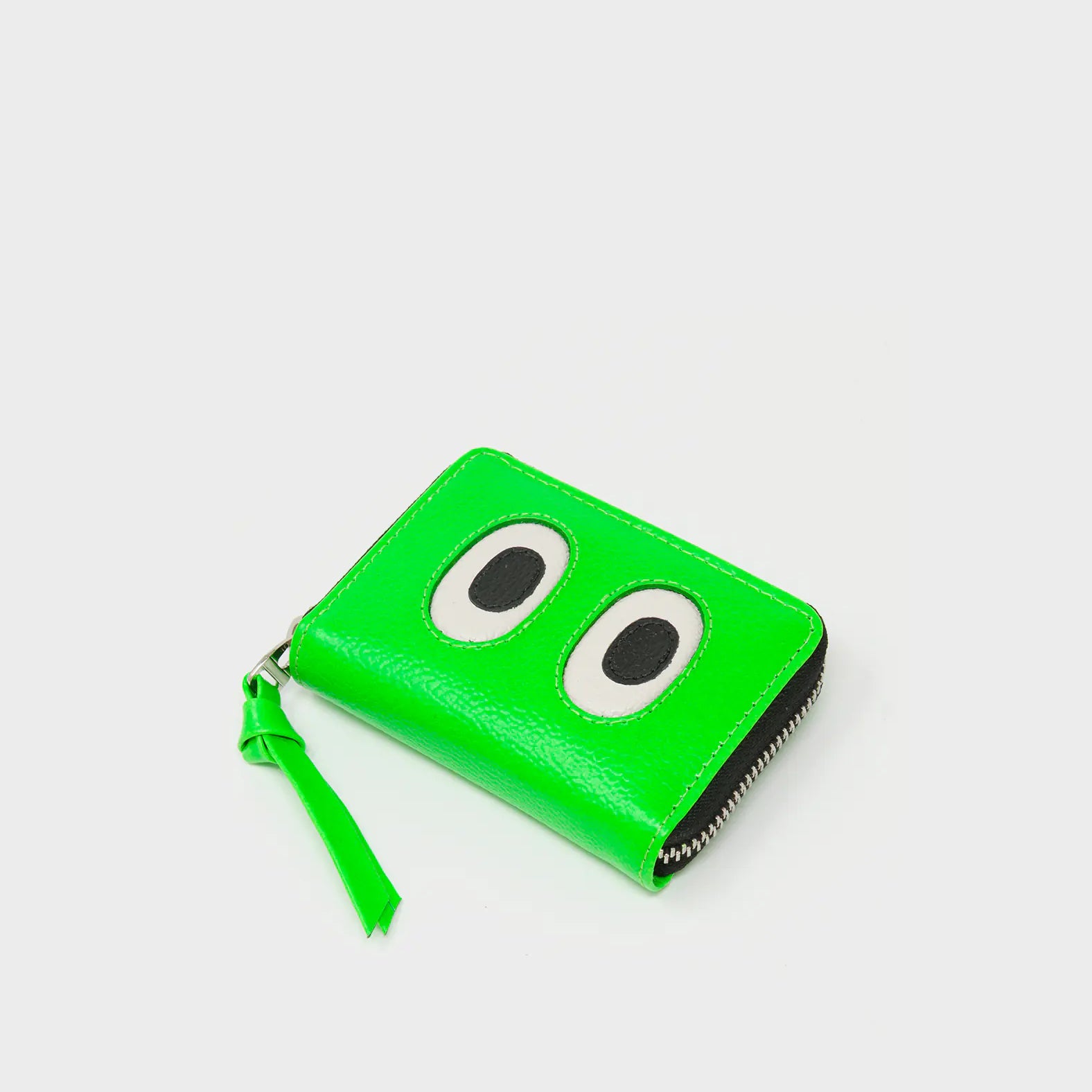 
Frodo Neon Green Leather Zip Around Wallet - Eyes Engraved
 - Side