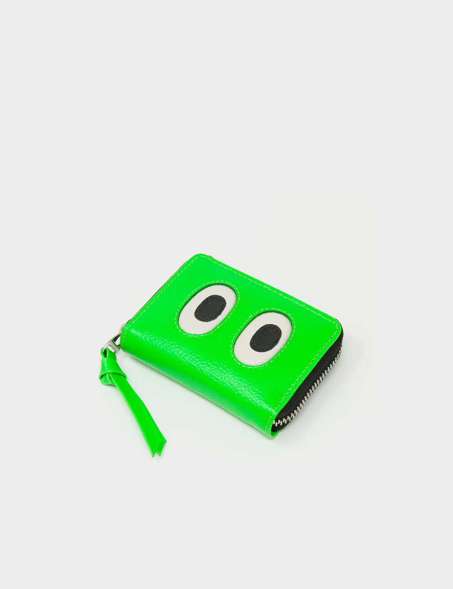 
Frodo Neon Green Leather Zip Around Wallet - Eyes Engraved
 - Side