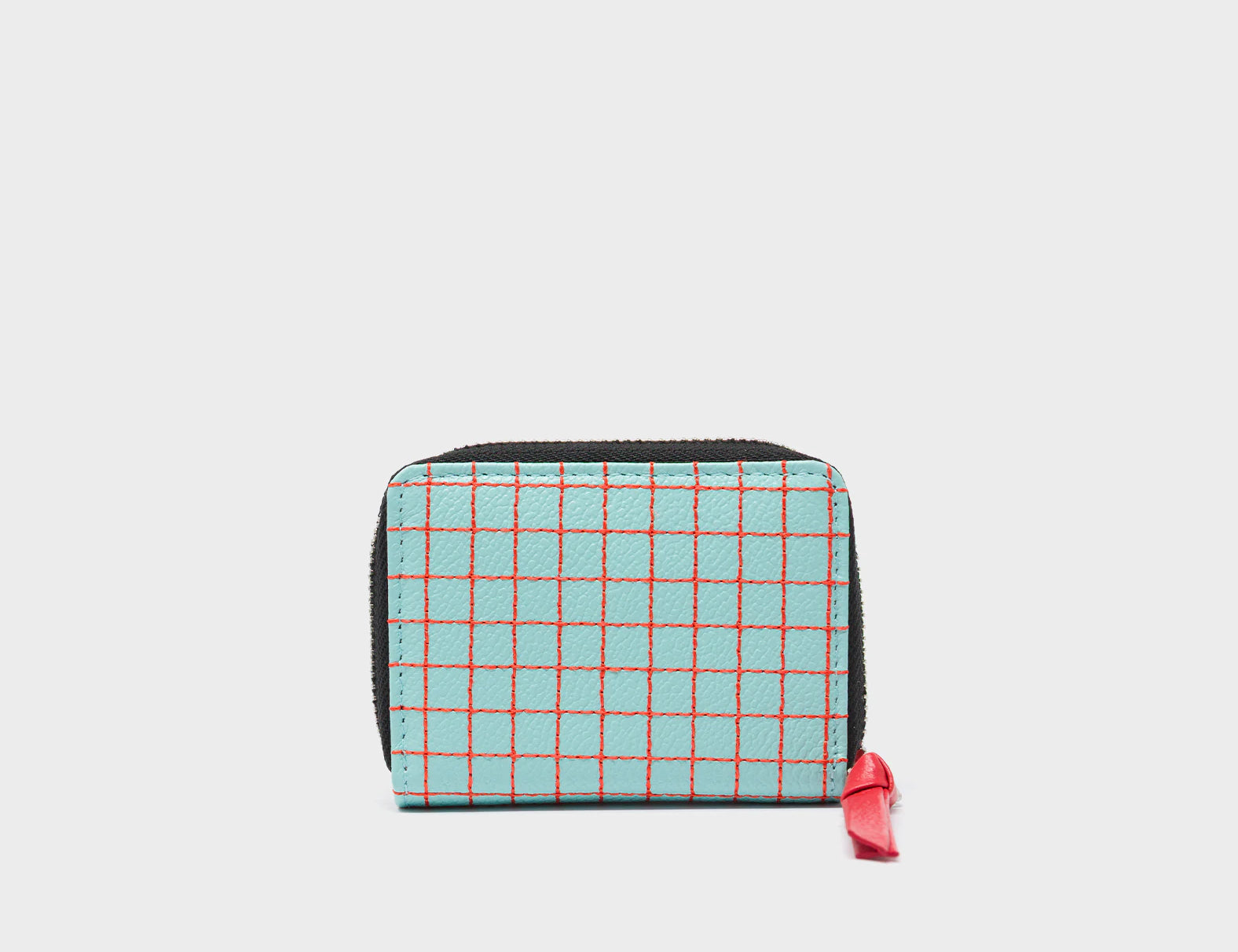 Frodo Eggshell Blue Leather Zip Around Wallet - Lovestitch Design - back