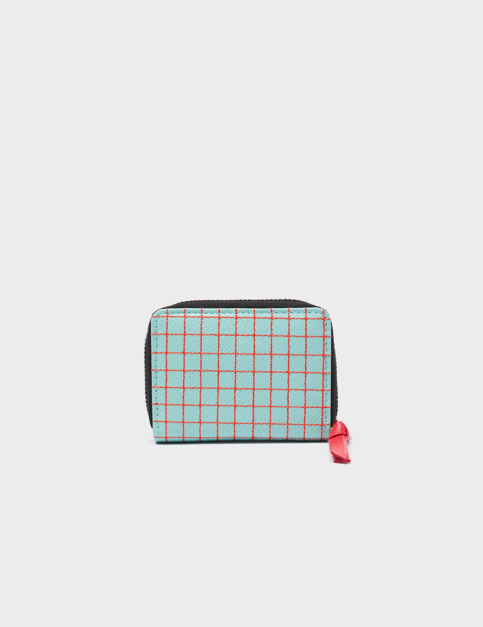 Frodo Eggshell Blue Leather Zip Around Wallet - Lovestitch Design - back