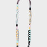 Detachable Shoulder Strap - Yellow, Mint and Gray Handwoven Paracord - Open View