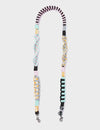 Detachable Shoulder Strap - Yellow, Mint and Gray Handwoven Paracord