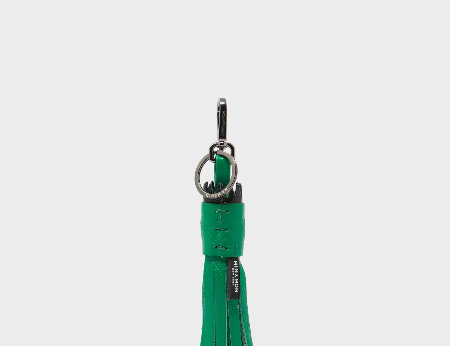 Queen Callie Marie Charm - Ireland Green Leather Keychain - Back