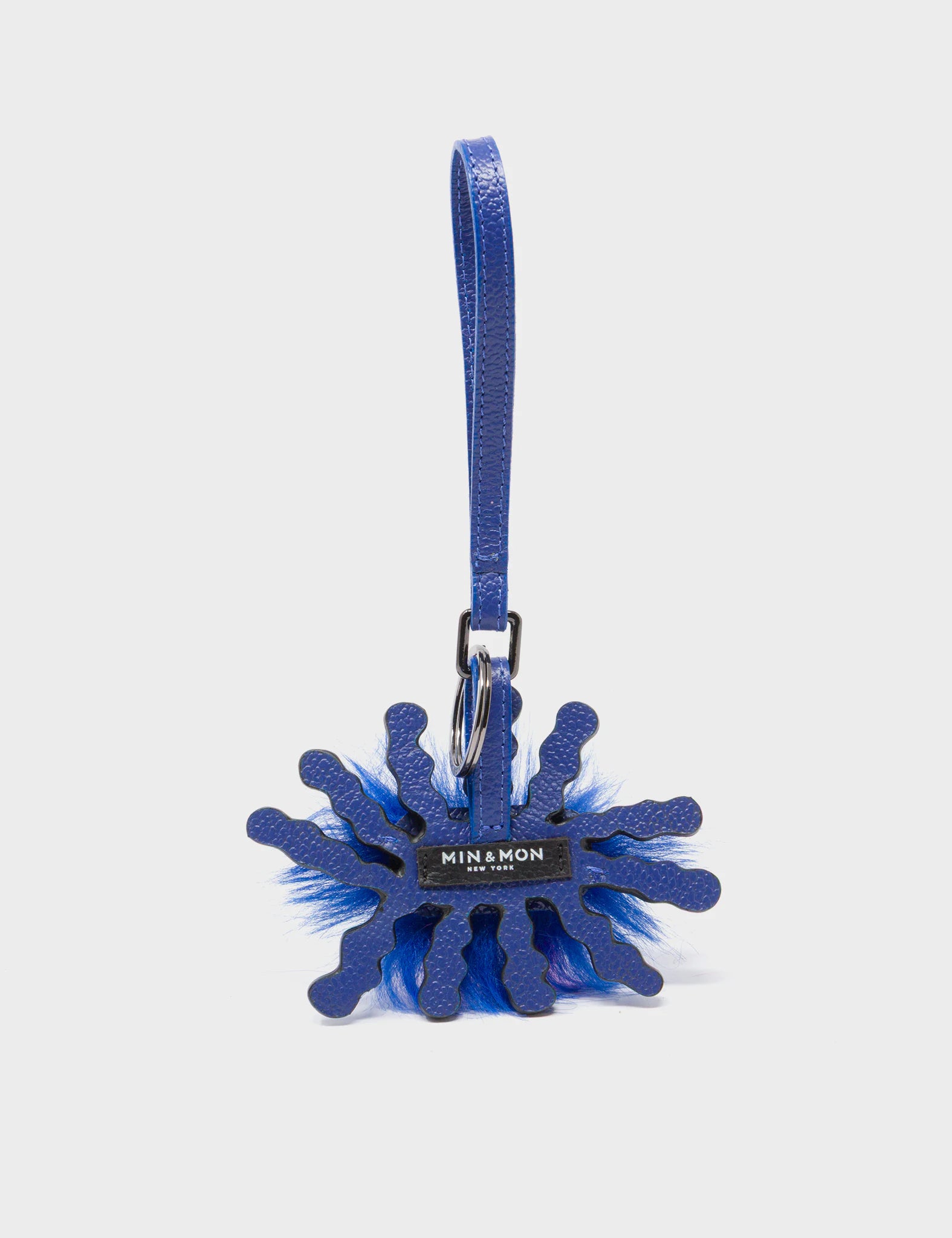 Velvoria - Royal Blue Leather Bag Charm - Back