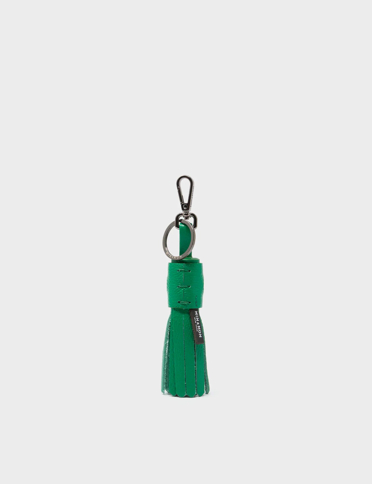 Callie Marie Hue Charm - Ireland Green Leather Keychain - back