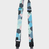 Detachable Crossbody Black and Blue Nylon Strap - Camo Dreams Design - Open view