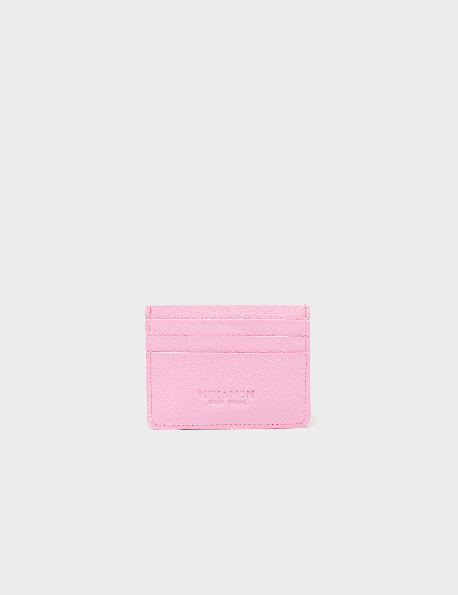 Filium Taffy Pink Leather Cardholder - Look Up 👀 - Back