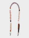 Detachable Shoulder Strap - Pink, Brown and Orange Handwoven Paracord