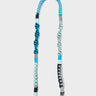 Detachable Shoulder Strap - Blue and Black Handwoven Paracord - Open View