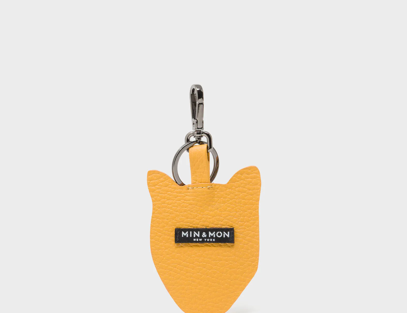 Happy Tiger - Marigold Leather Keychain - Back