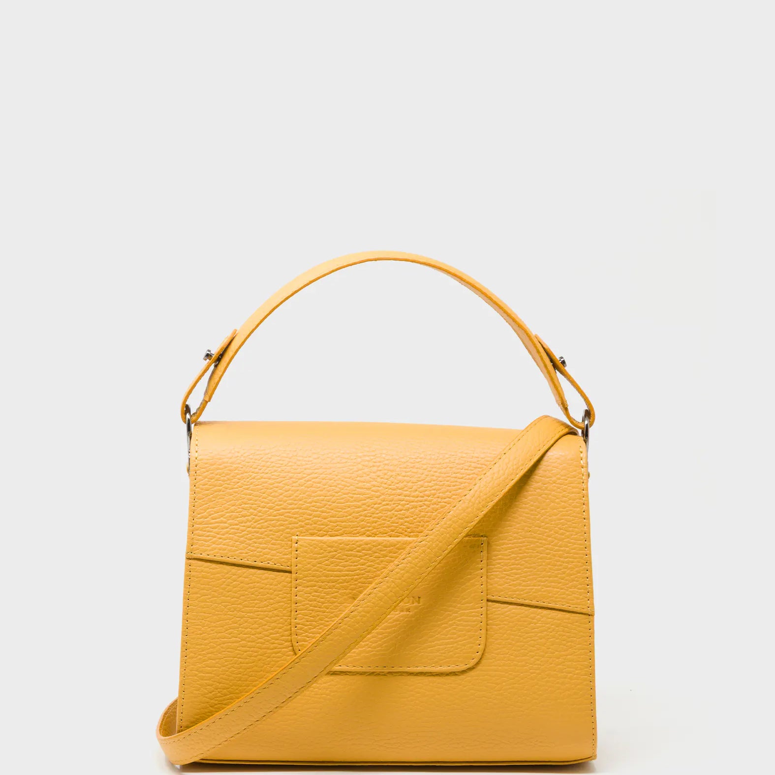 Anastasio Mini Crossbody Handbag Golden Glow Leather - Look Up - Back View