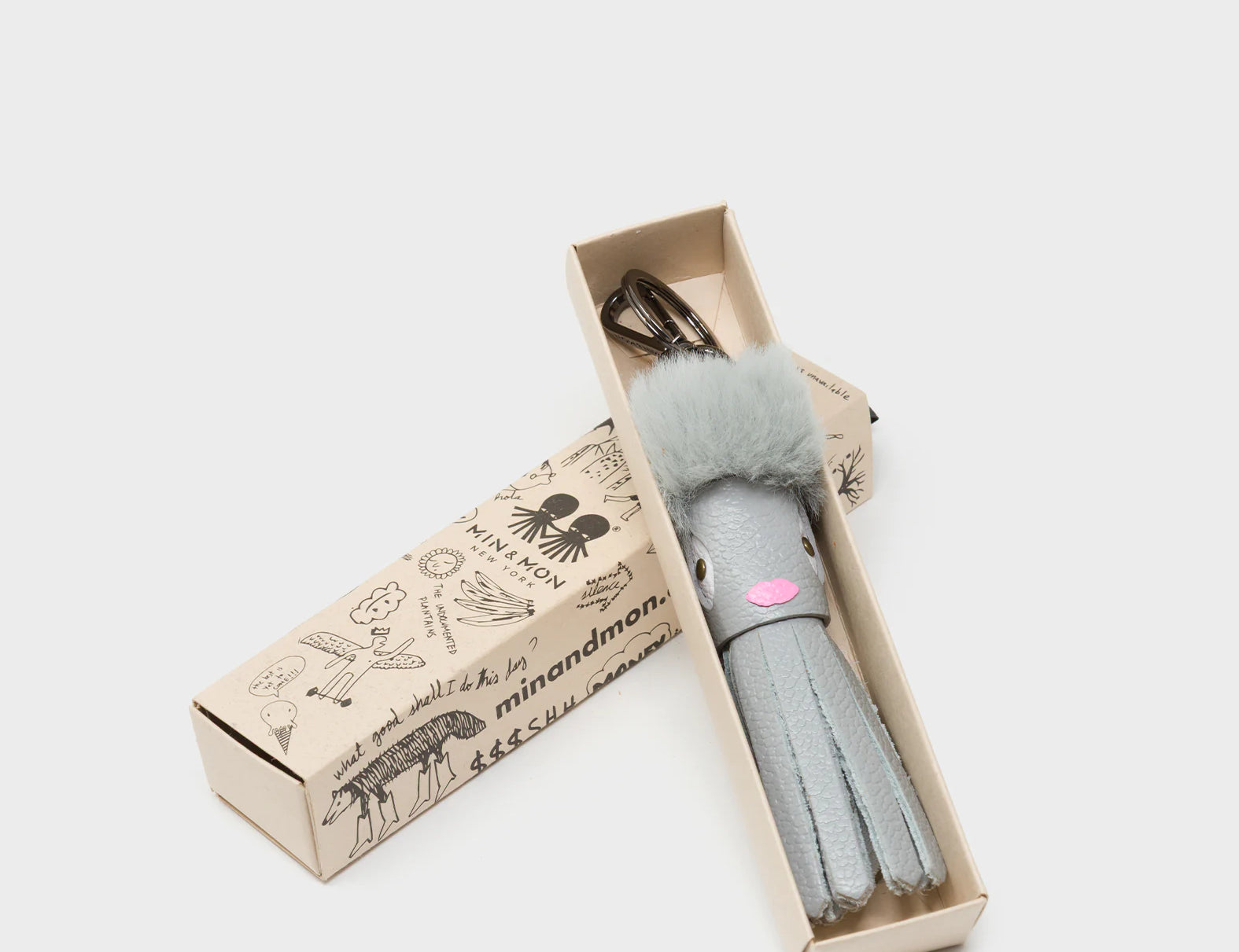Callie Marie Mayne - Moonwalk Gray Leather and Gray Fake Fur - Box view
