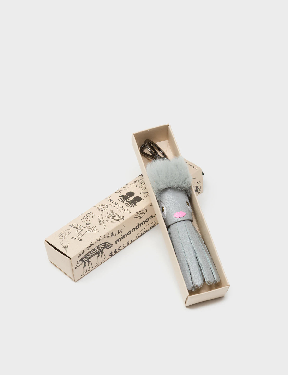 Callie Marie Mayne - Moonwalk Gray Leather and Gray Fake Fur - Box view