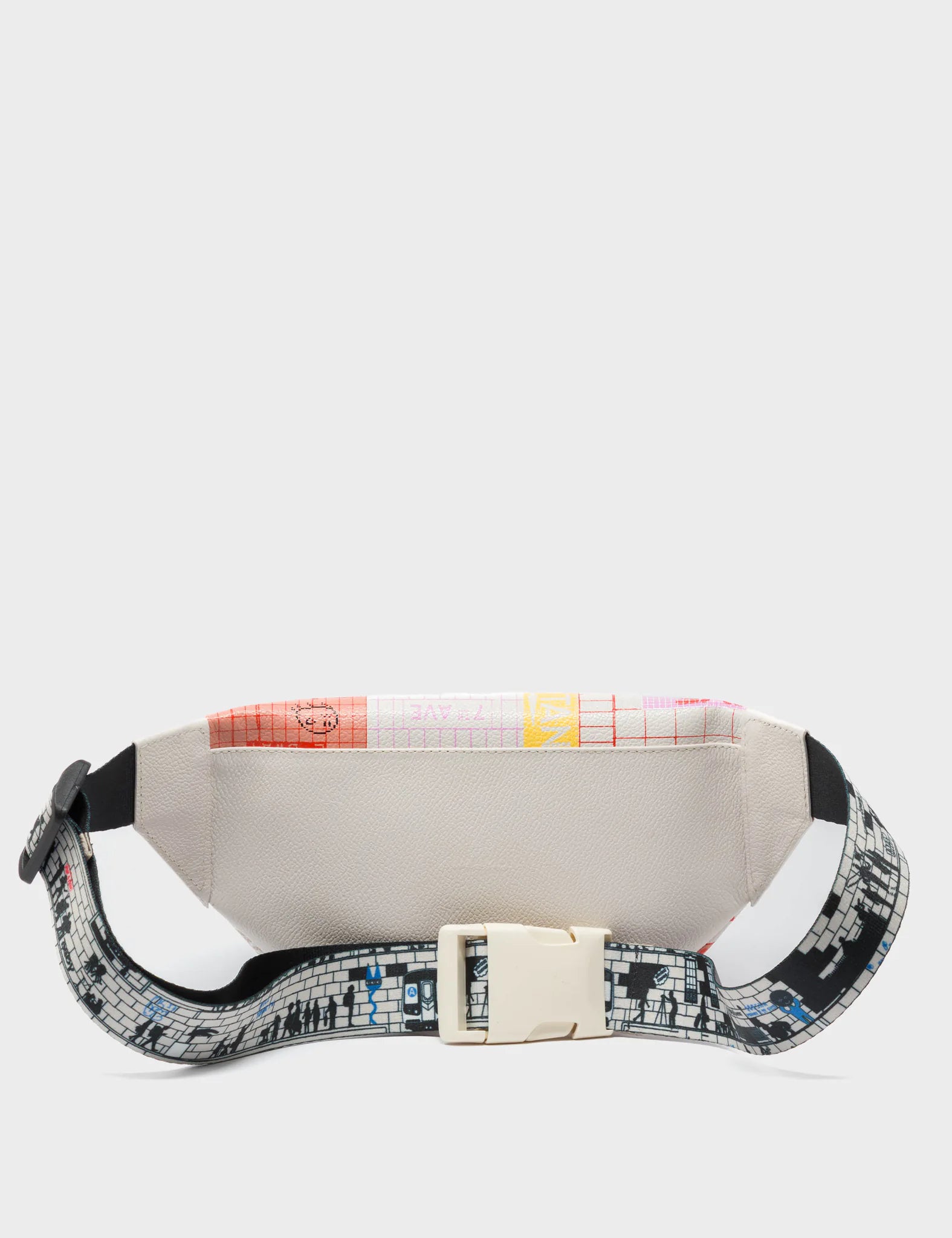 Harold Fanny Pack Cream Leather - Subway Stories Design - Back View