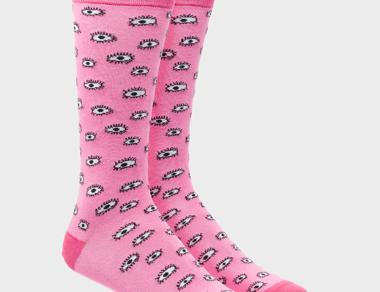Fuchsia Socks - All Over Eyes - 3D
