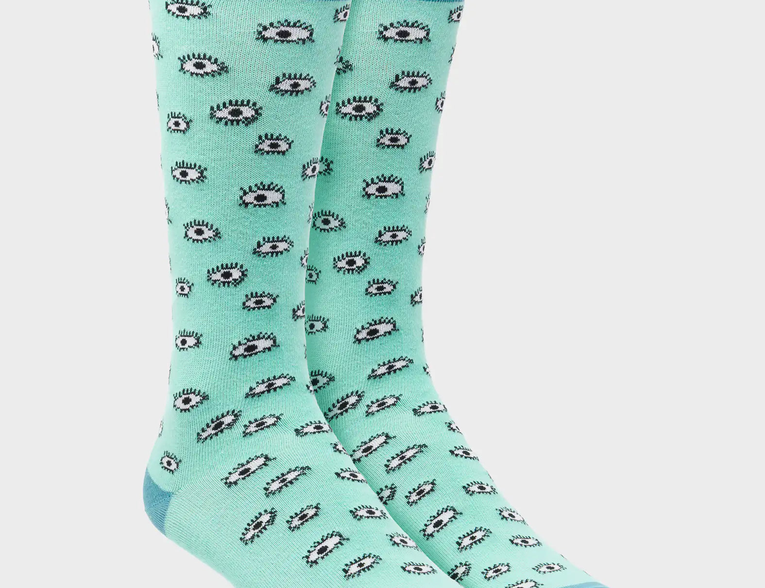 Light Blue Socks - All Over Eyes - 3D View