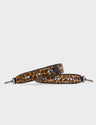 Short Detachable Animal Print Leather Strap - All Over Eyes Embroidery - Main View